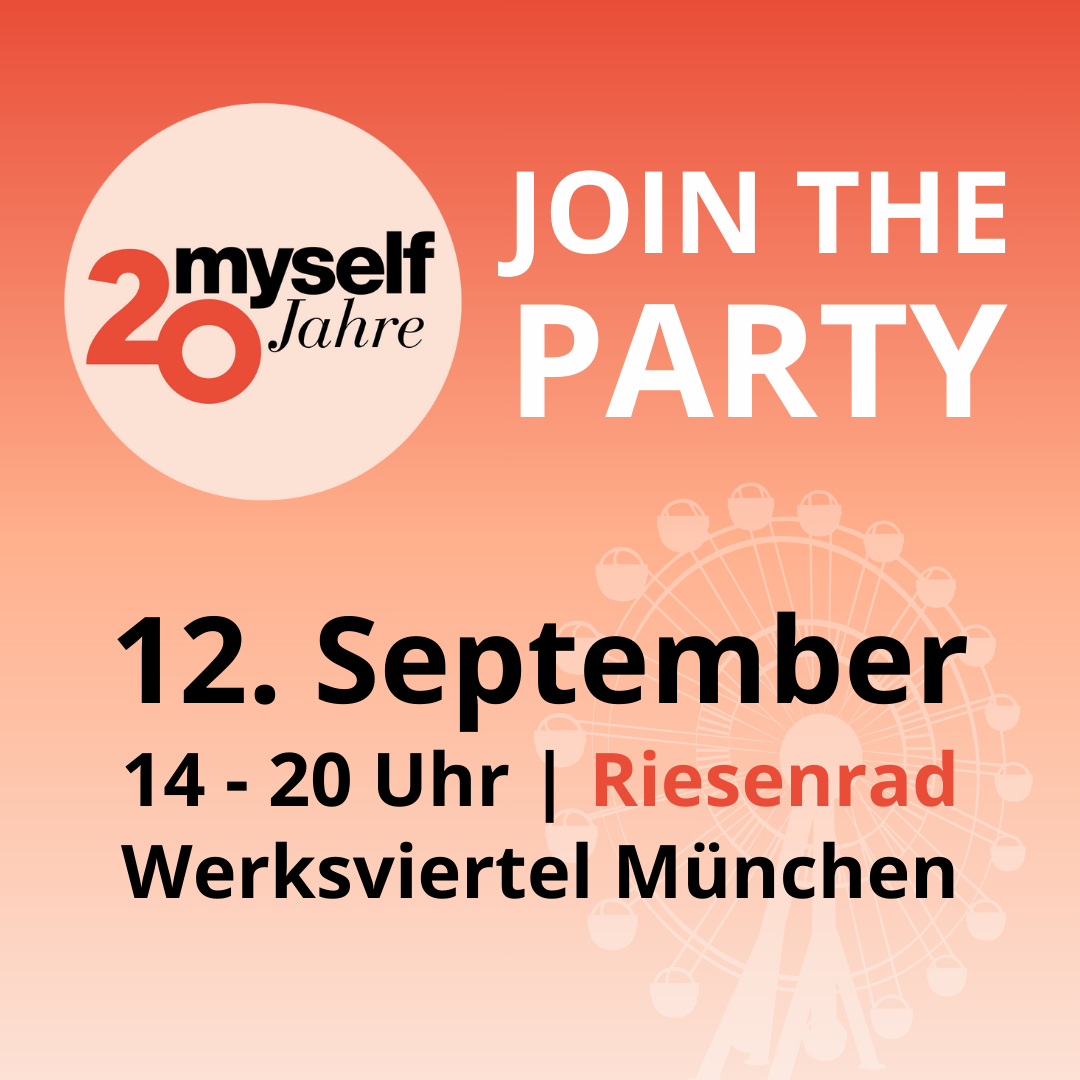 Das Magazin myself lädt ein, mit uns abzuheben, die Aussicht zu genießen aus dem Umadum Riesenrad sowie tolle Partner in den Gondeln & auf dem Vorplatz live vor Ort zu erleben – es warten vielfälti…