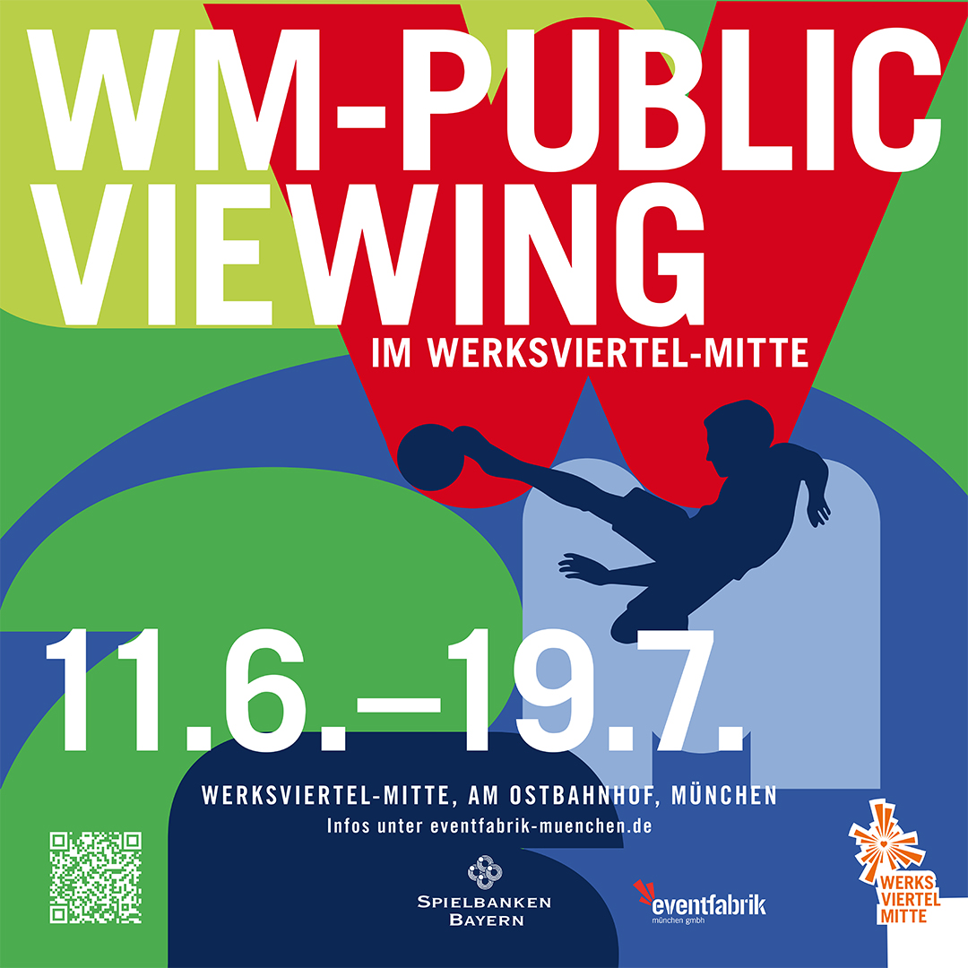 18:00 Uhr: Spanien – Saudi-Arabien Erlebe internationale Fußballstimmung im Werksviertel-Mitte. Ausgewählte Spiele werden live auf einer 45qm großen LED-Wand übertragen und sorgen für echte Stadion…