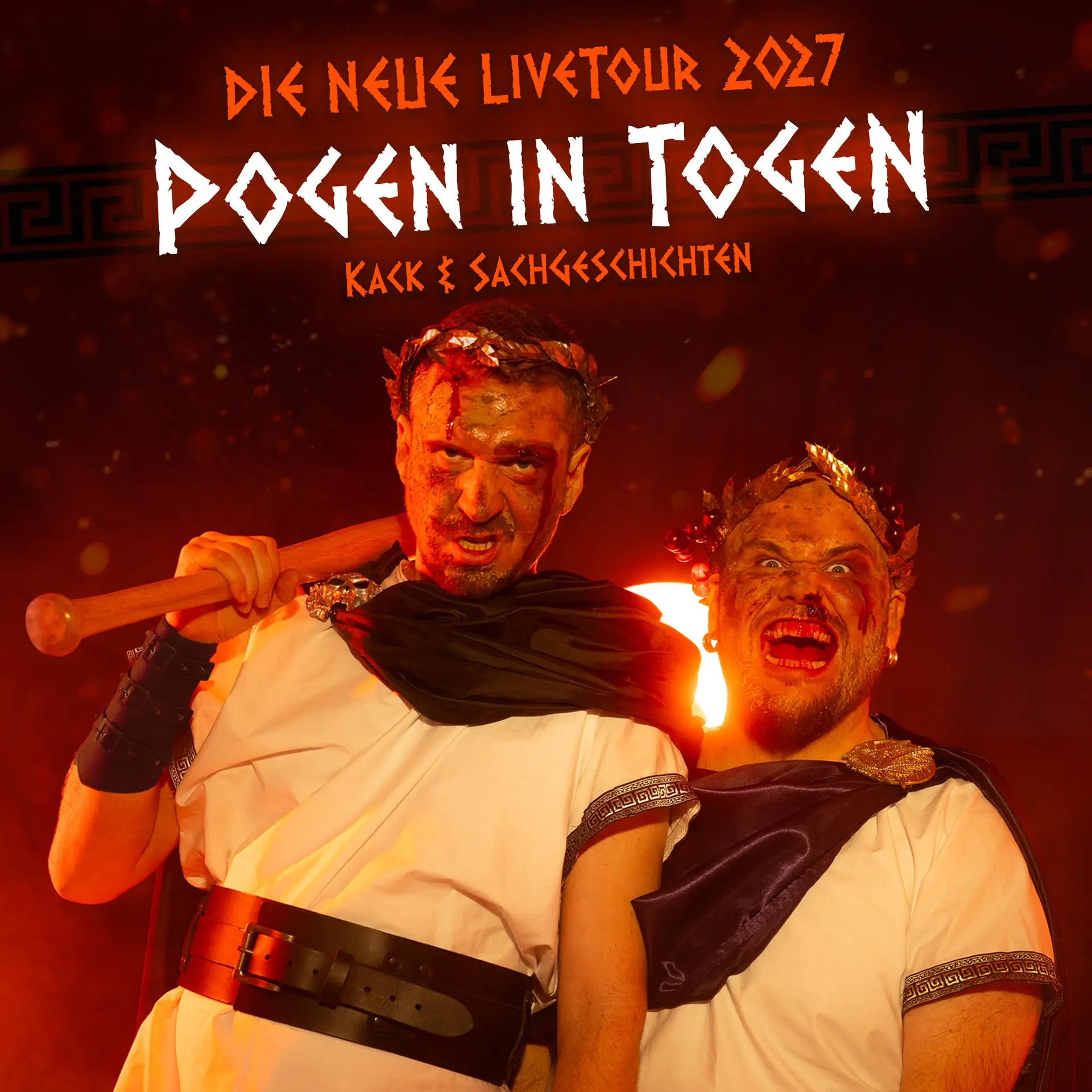 Das wird eine Party, bei der selbst Dionysos vom Olymp fällt. Die Jungs vom Podcast „Kack & Sachgeschichten“ sind berüchtigt für ihre maßlos überdrehten Liveshows – und diesmal wird es göttlich. In…